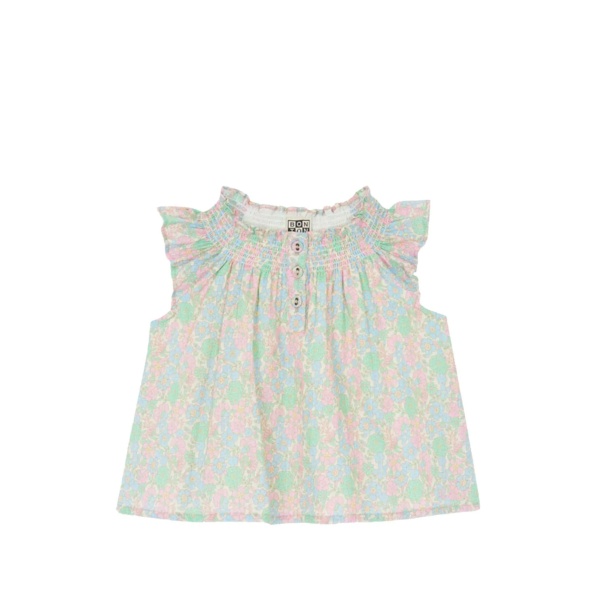ruffled floral top