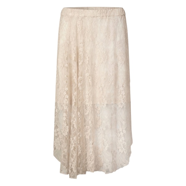 Selmo floral-lace midi skirt