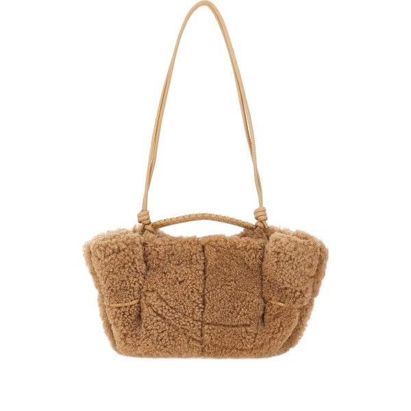 shearling shoulder bag