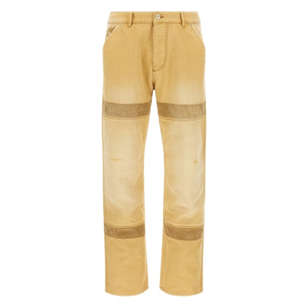 Sierra corduroy-panel canvas trousers