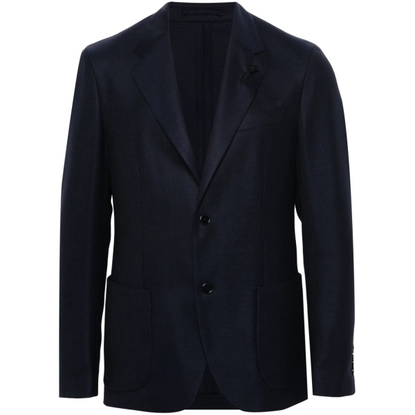 single-breasted wool blazer