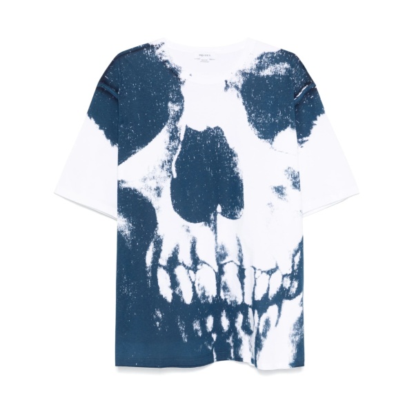 skull-print T-shirt