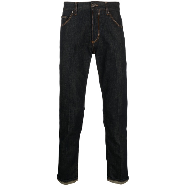 slim-cut jeans