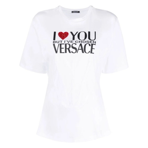 slogan-print cotton T-shirt