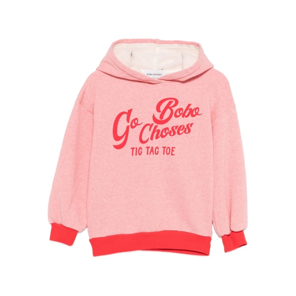 slogan-print hoodie
