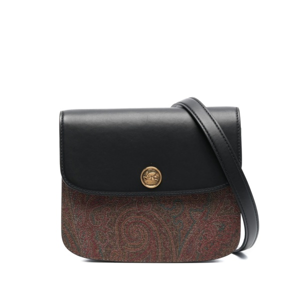 small paisley-print leather crossbody bag