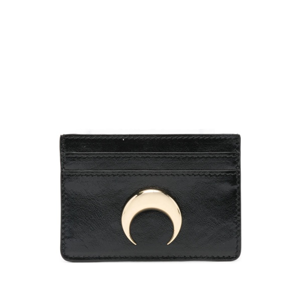 smoth leather moon charm cardholder
