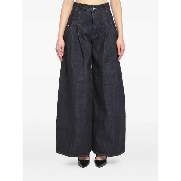Souro de-Nimes pleated denim jeans