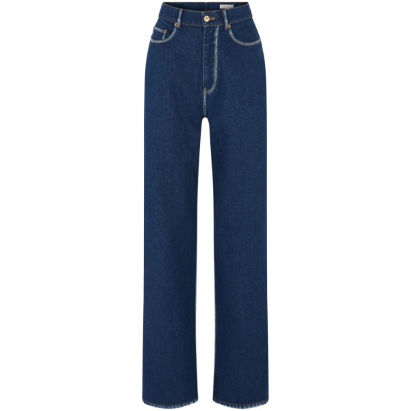 straight-leg jeans