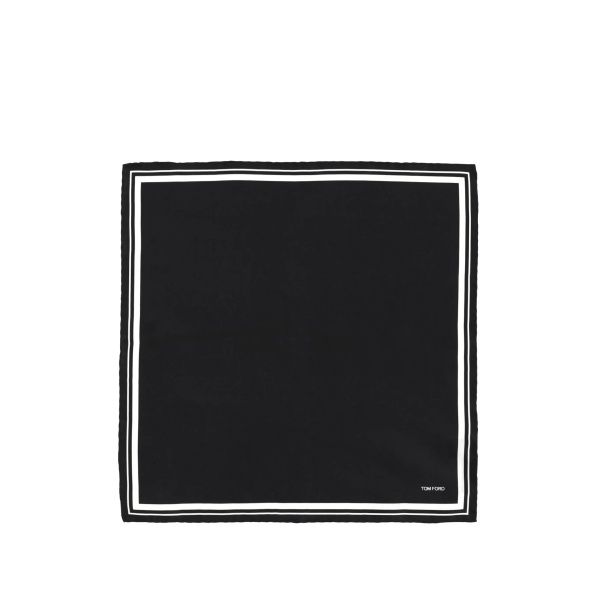 striped-border scarf