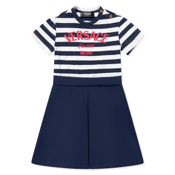striped cotton dress