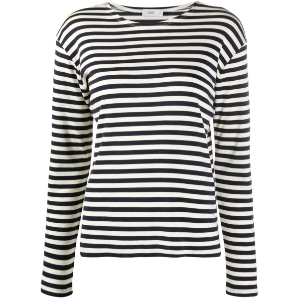 striped long-sleeved T-shirt