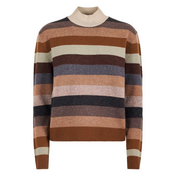 striped-pattern sweater