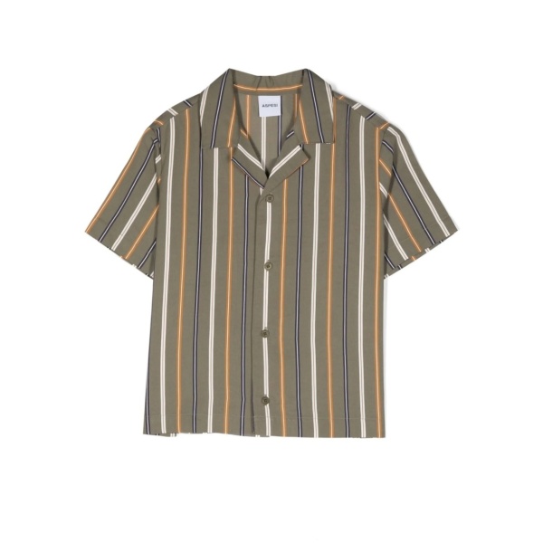 striped short-sleeve shirt