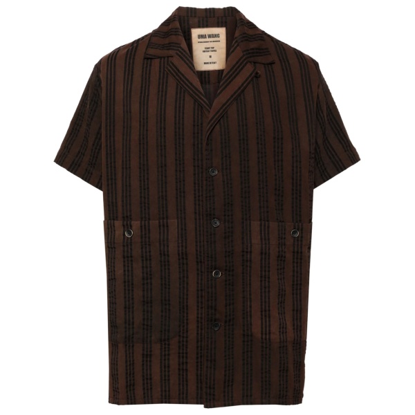 striped short sleeves shirt