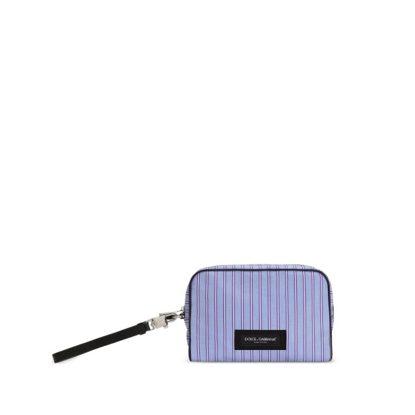 striped top-handle tote bag
