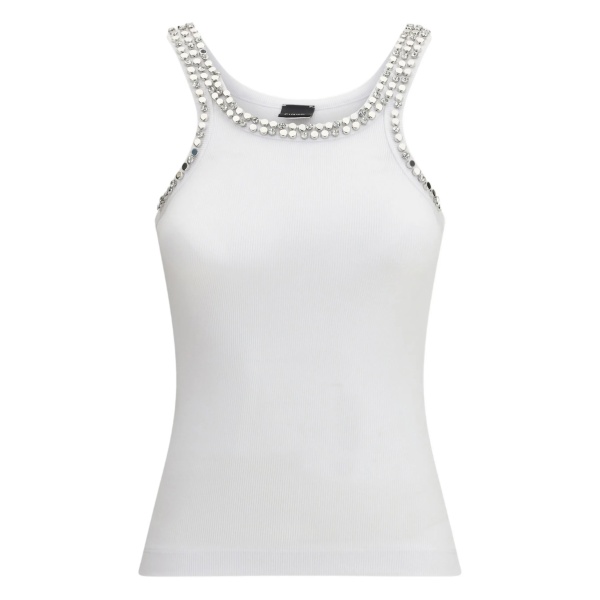 studded ribbed vest