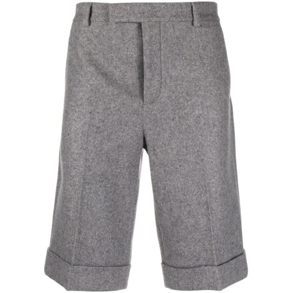 tailored cashmere-wool shorts