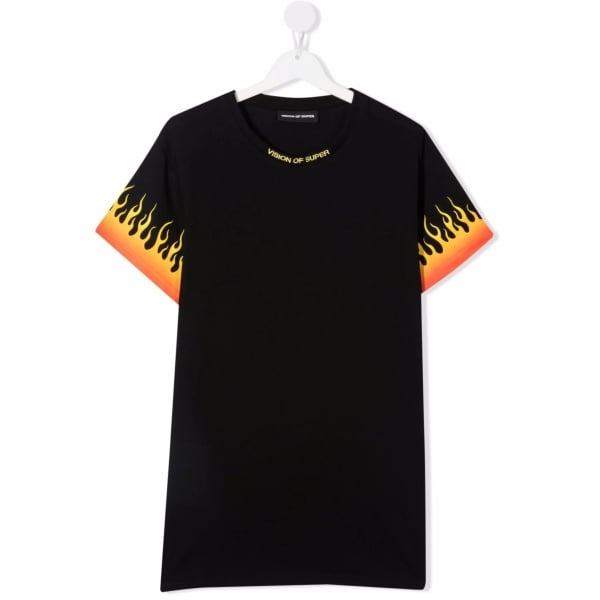 TEEN flame print T-shirt