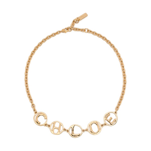 The Chloé Script charm necklace