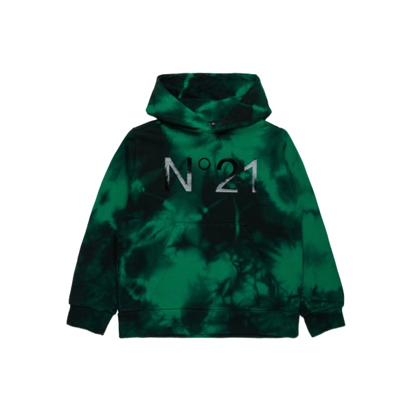 tie-dye print hoodie