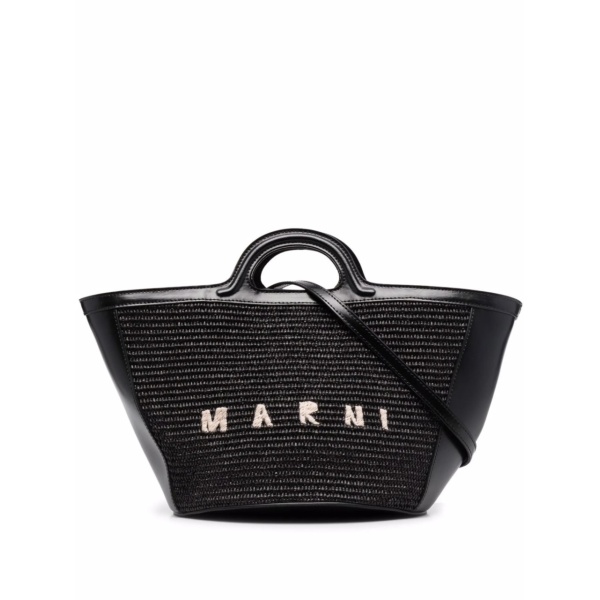 Tropicalia logo-embroidered tote bag