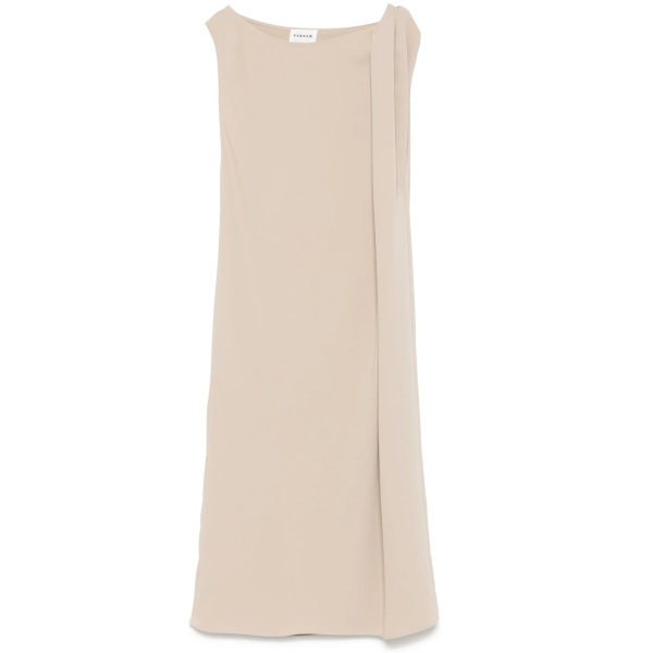twist-detailing midi dress