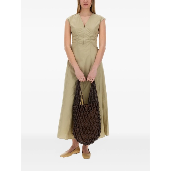 v-neck maxi dress