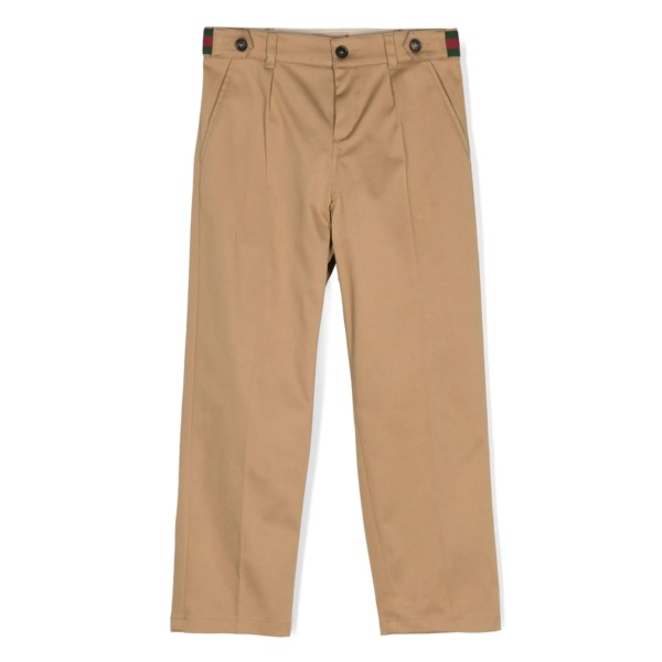Web Stripe cotton trousers
