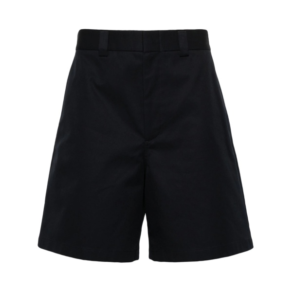 Web-stripe tailored shorts
