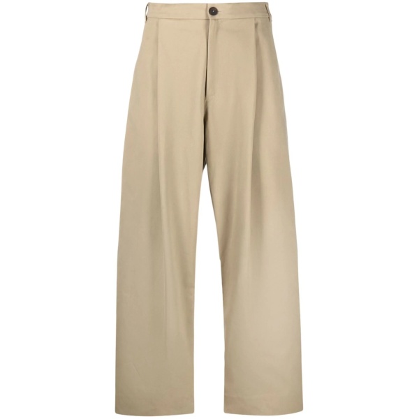 wide-leg high-waisted trousers