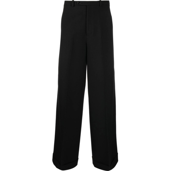 wide-leg tailored trousers