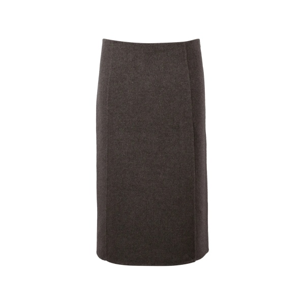wool midi skirt