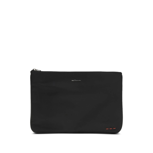 zip-fastening clutch bag