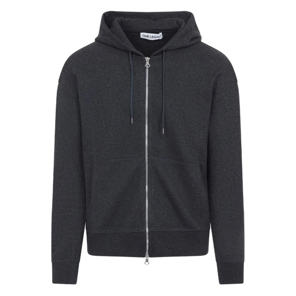 zip-up cotton hoodie