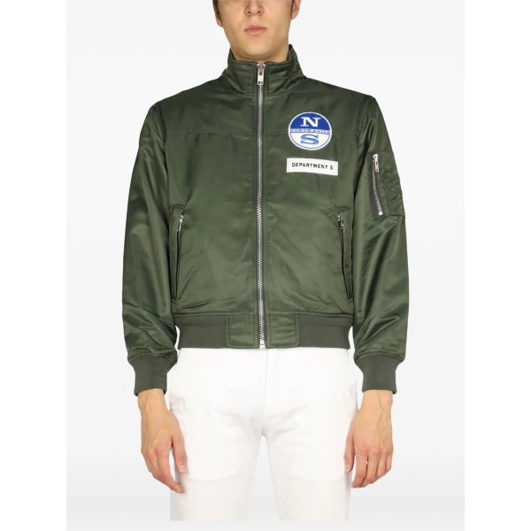 zip-up patch jacket