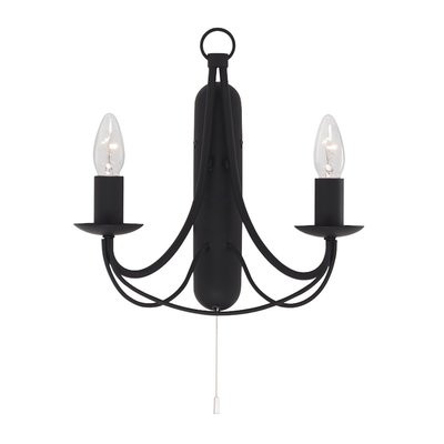 Aplica Searchlight Maypole Black