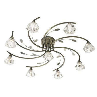 Plafoniera Searchlight Sierra Brass IX