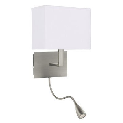 Aplica Searchlight Wall Hotel Satin Angle