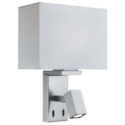 Aplica Searchlight Wall Light Satin Double