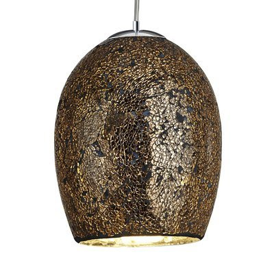 Pendul Searchlight Crackle Bronze Mosaic