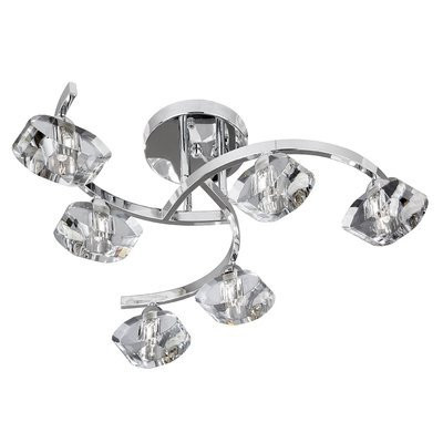 Plafoniera Searchlight Scupltured Ice VI
