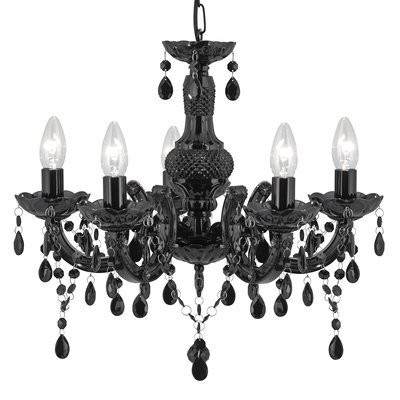 Candelabru Searchlight Marie Therese Black