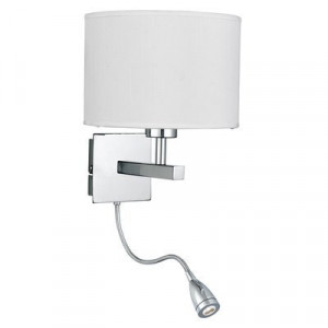 Aplica Searchlight Wall Hotel Chrome Round