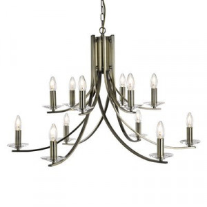 Candelabru Searchlight Ascona Brass