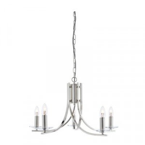 Candelabru Searchlight Ascona Silver V