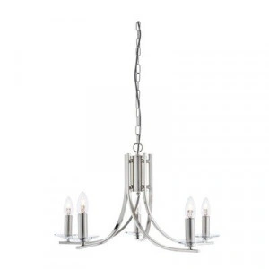 Candelabru Searchlight Ascona Silver V