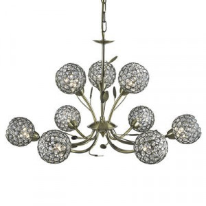 Candelabru Searchlight Bellis Brass IX