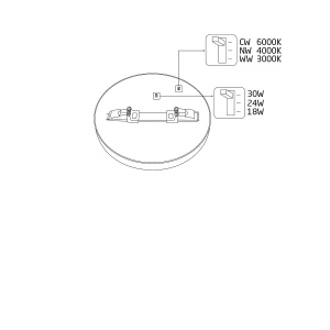 PLAFONIERA NOWODVORSKI MULTI LED 18W/24W/30W - Img 2