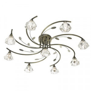 Plafoniera Searchlight Sierra Brass IX